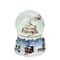 5.5" Santa Claus on Sleigh with Snowy Village Rotating Musical Water Globe